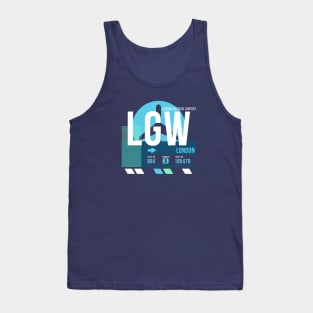 London Gatwick (LGW) Airport // Sunset Baggage Tag Tank Top